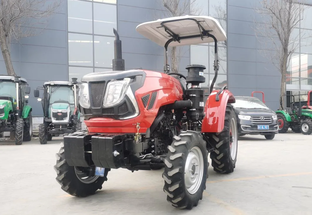 60HP CE Small 4 Wheel Tractor with Front End Loader Kubota Tractors Trucks Agriculture Mini Farm Tractor Lawn Mower 4X4