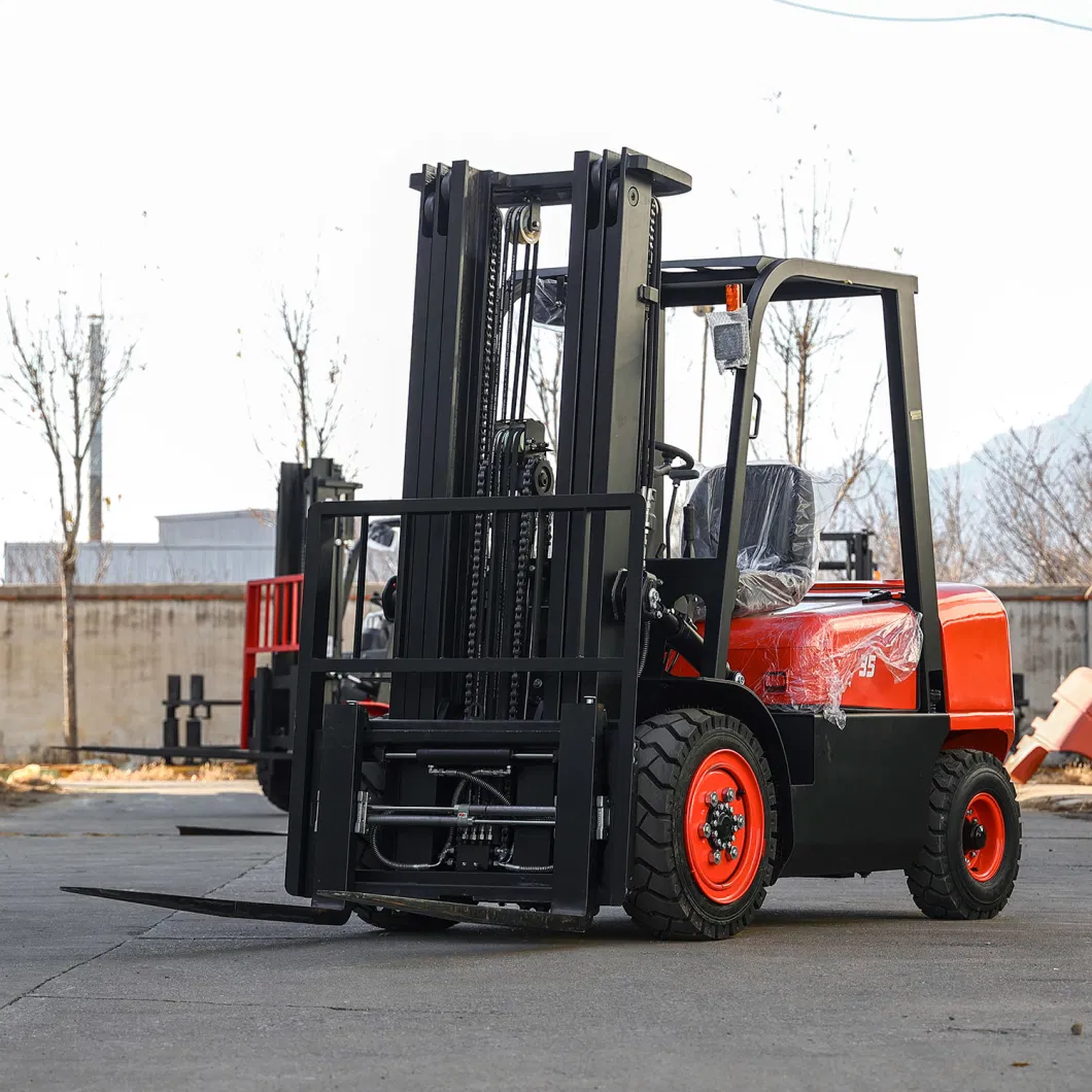 Four Wheels 1.5ton 2ton 3ton 4ton 5ton 10ton 3m 5m 6m Operation Electric Diesel Gasoline LPG Clamp Attachment Fork Lift Truck Forklift with Cheap Price