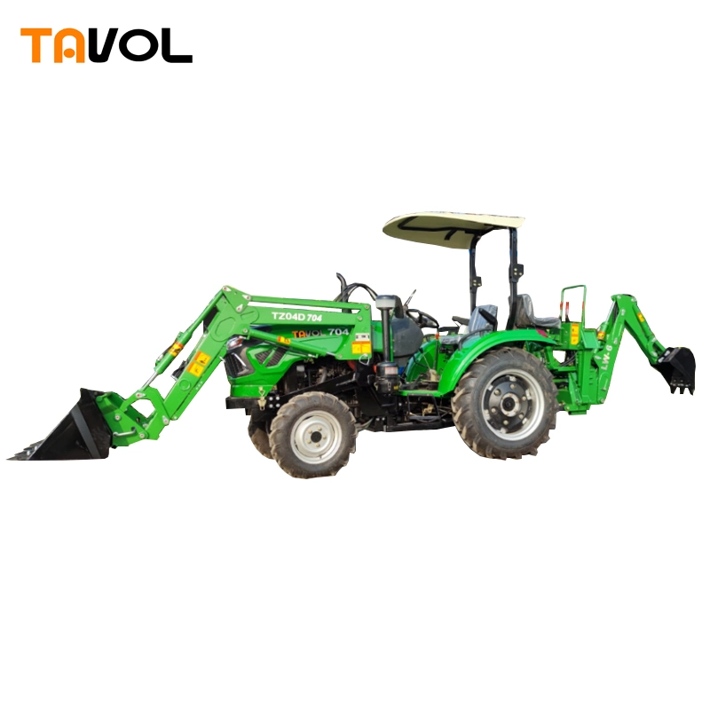 4X4 Driven Wheel Agriculture Farm Tractors with Canopy/Sunshade