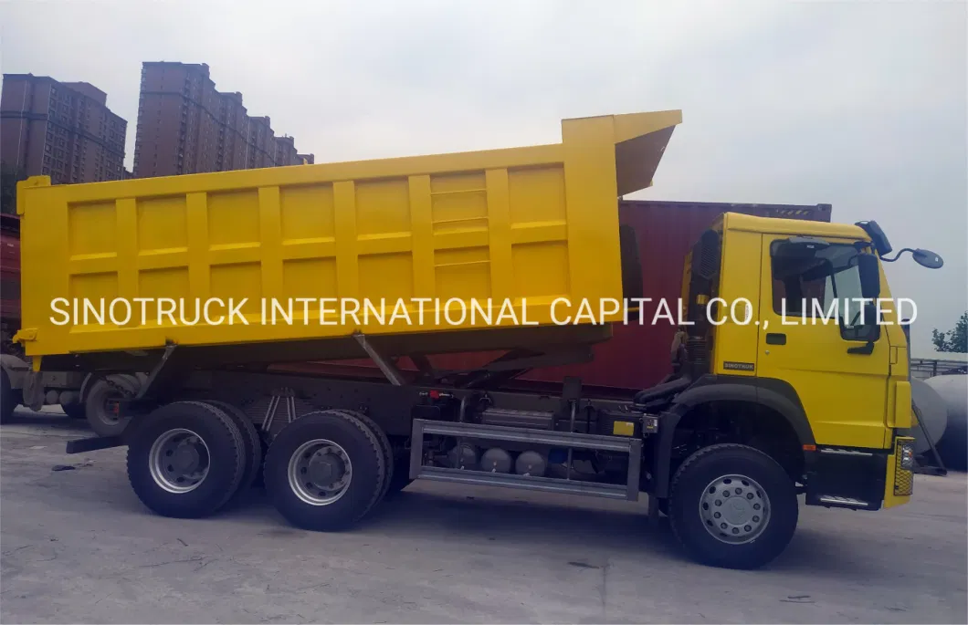 Dump Truck for Pulling Large Stones on Muddy Roads