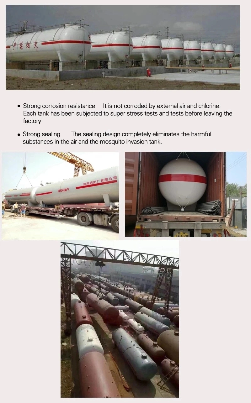 58000L Liquified Petroleum 30tons Air Suspension 58m3 58000 Litres LPG Propane Gas Tank Trailer