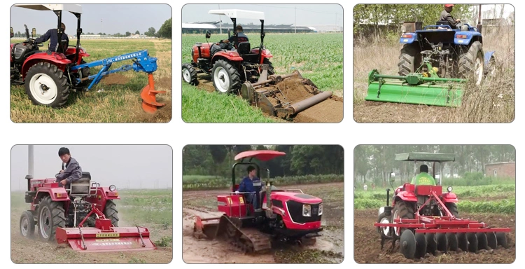 4X4 Driven Wheel Agriculture Farm Tractors with Canopy/Sunshade