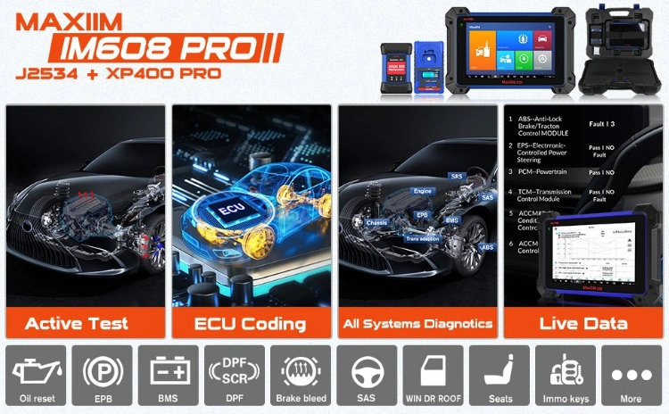 Key IMMO Programmer Autel Im 608 Kit 2021 with XP400PRO Apb112 Gbox
