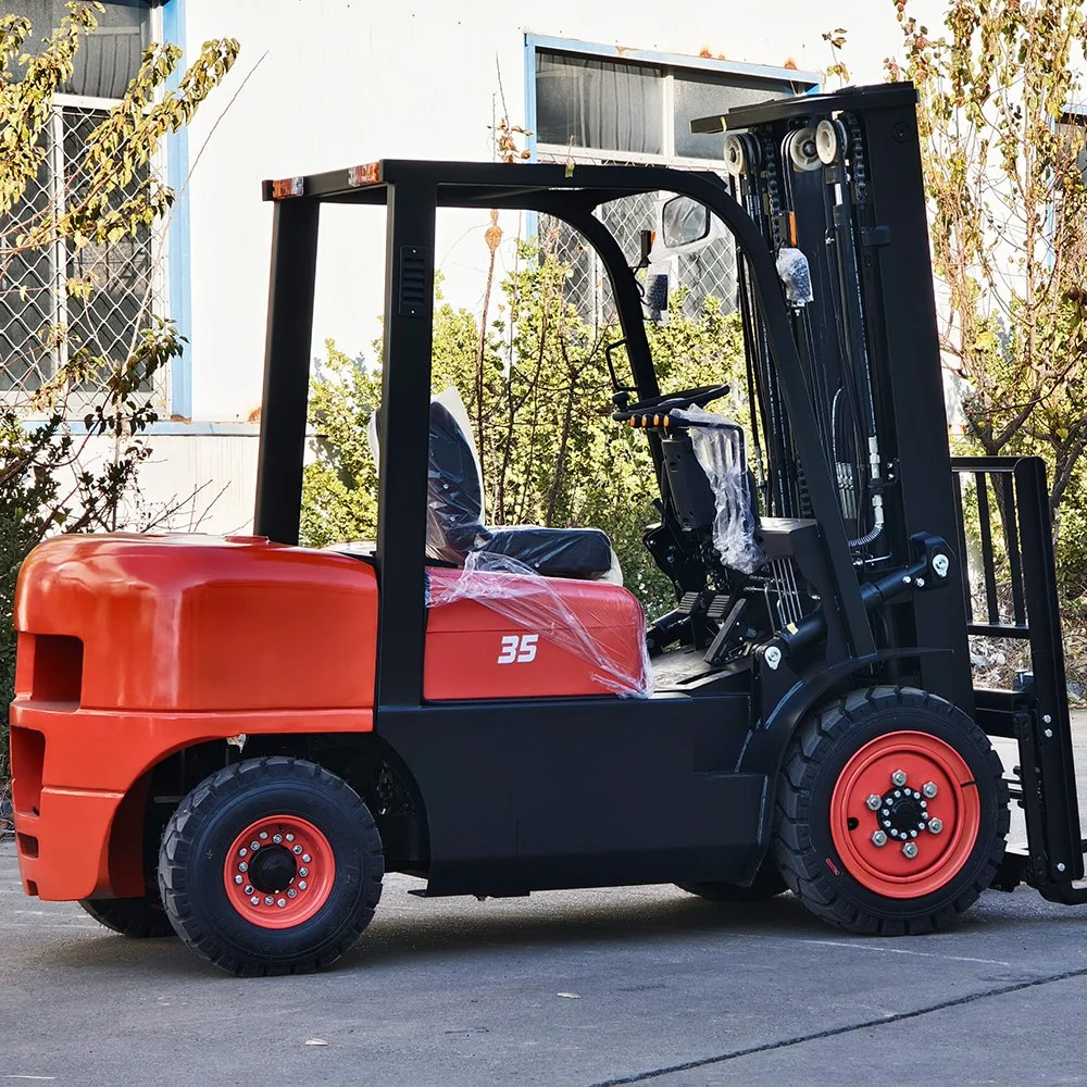 4 Wheels Quality 3.5ton Diesel Forklift with Different Attachments 1.5/2/2.5/3ton