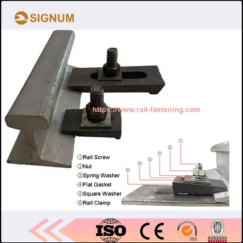 Qt400-18 Weldable Rail Clamp for Stacker and Reclaimer Yard