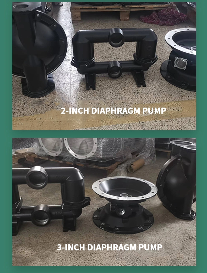 Large Flow Pneumatic Diaphragm Pump Accessories Air Operated Chemical Membrane Pump