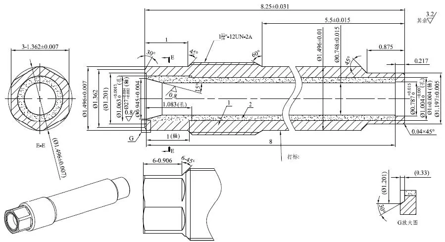 Choke Stem (TC +410SS) for 1502 Choke Valves