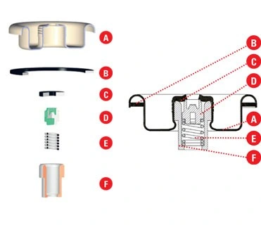 Tinplate Butane Canister Gas Valve Butane Gas Can Valve