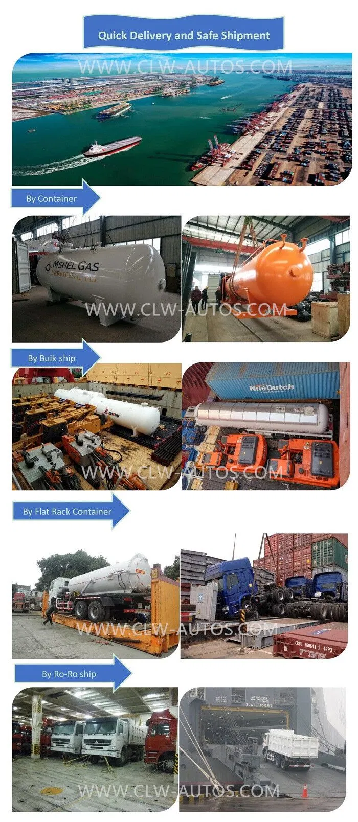 49.6cbm 49600L 20mt 20t 49600 Liters Air Supension 3-Axle Gas Tank Semi Trailer Truck for LPG Road Transports