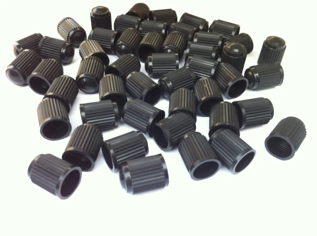 Universal Wheel Valve Caps Black Color Plastic Tire Valve Cap