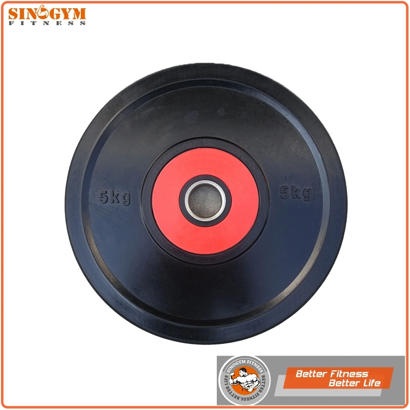 Dual Color Rubber Barbell Weight Plate Bumper Plate