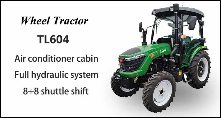 Tractor Agricultural 60HP Farm Tractor with 4 in 1 Bucket