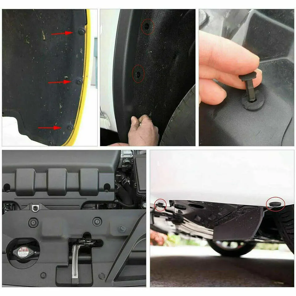 635PCS Plastic Car Push Retainer Clips&Auto Body Fasteners Assortment Car Clips Rivet Bumper Kit