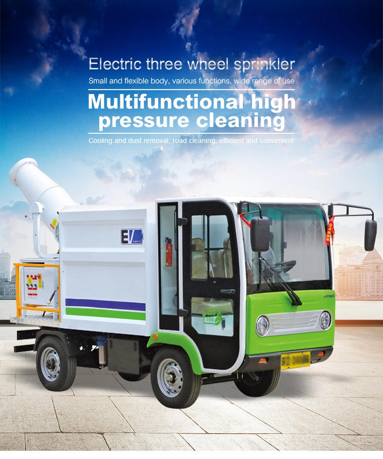 New Electric Power Truck for Sprinkling Street Road Cleaning Operation