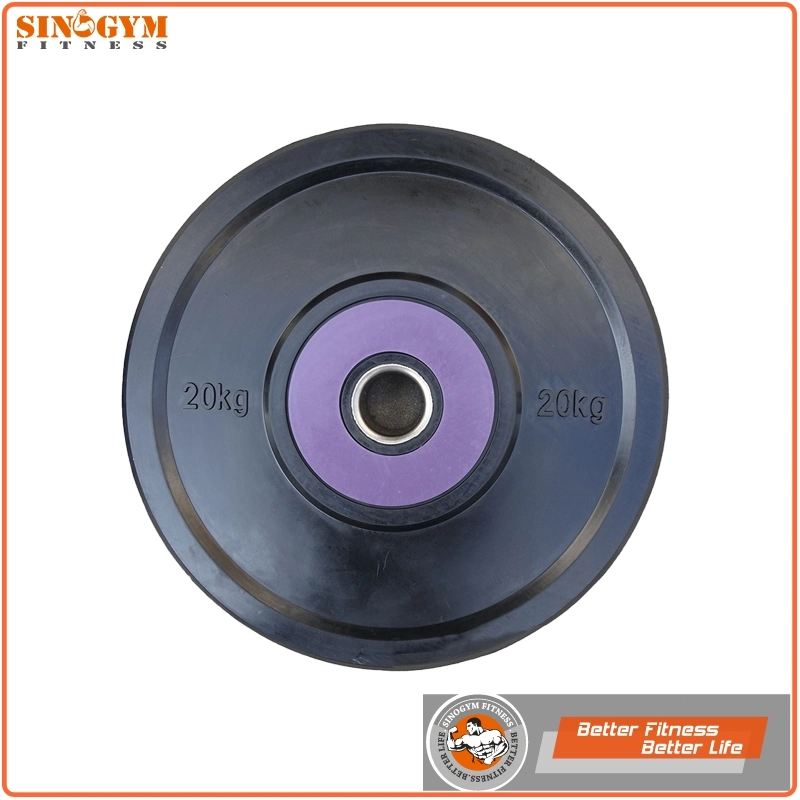 Dual Color Rubber Barbell Weight Plate Bumper Plate