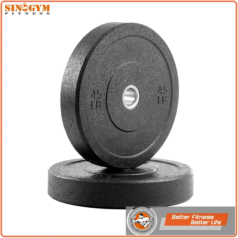 Black High Temp Crump Weight Lifting Bumper Plate