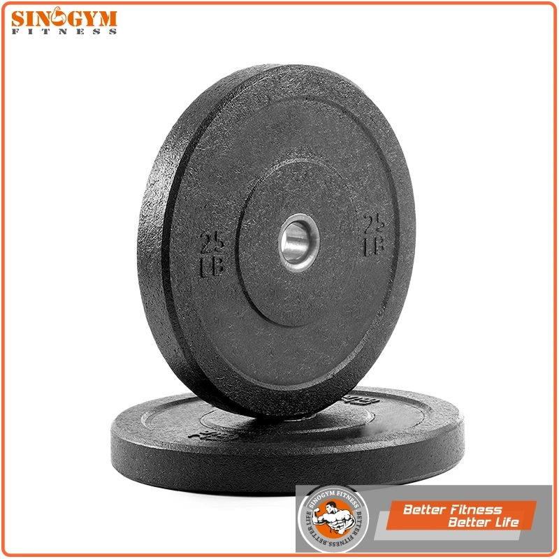 Black High Temp Crump Weight Lifting Bumper Plate