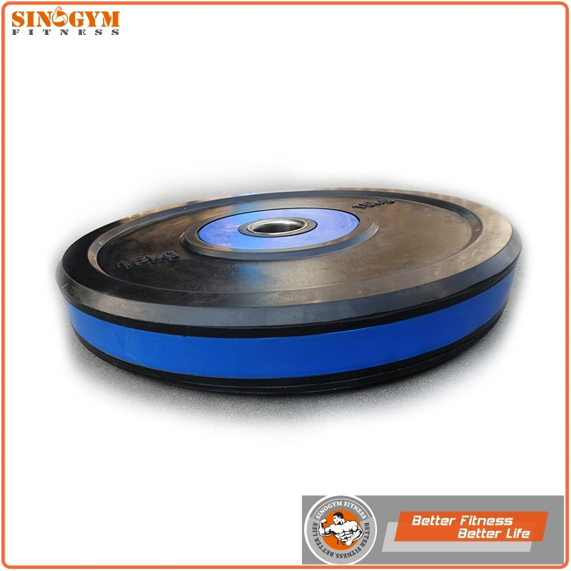 Dual Color Rubber Barbell Weight Plate Bumper Plate