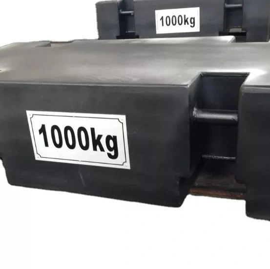 Customized 500kg 1000kg Cast Iron Counterweight Block