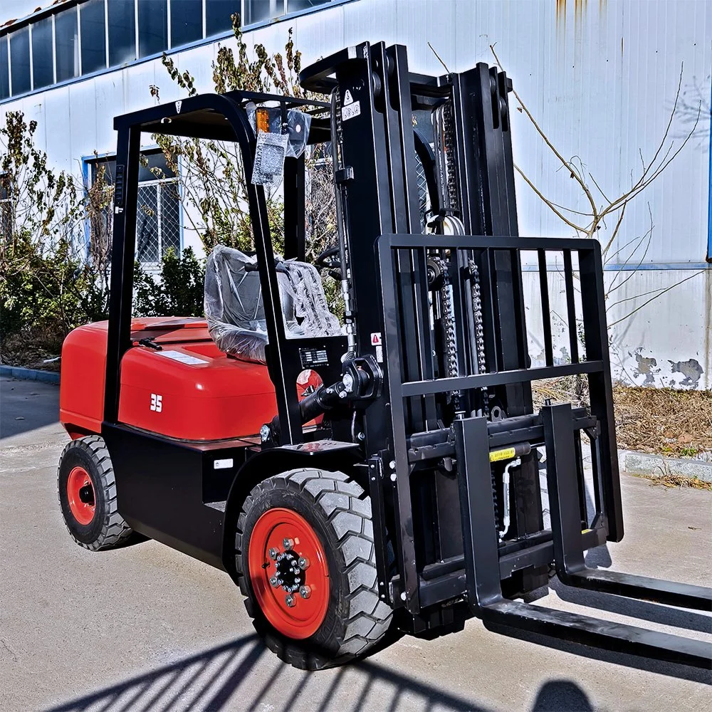 4 Wheels Quality 3.5ton Diesel Forklift with Different Attachments 1.5/2/2.5/3ton
