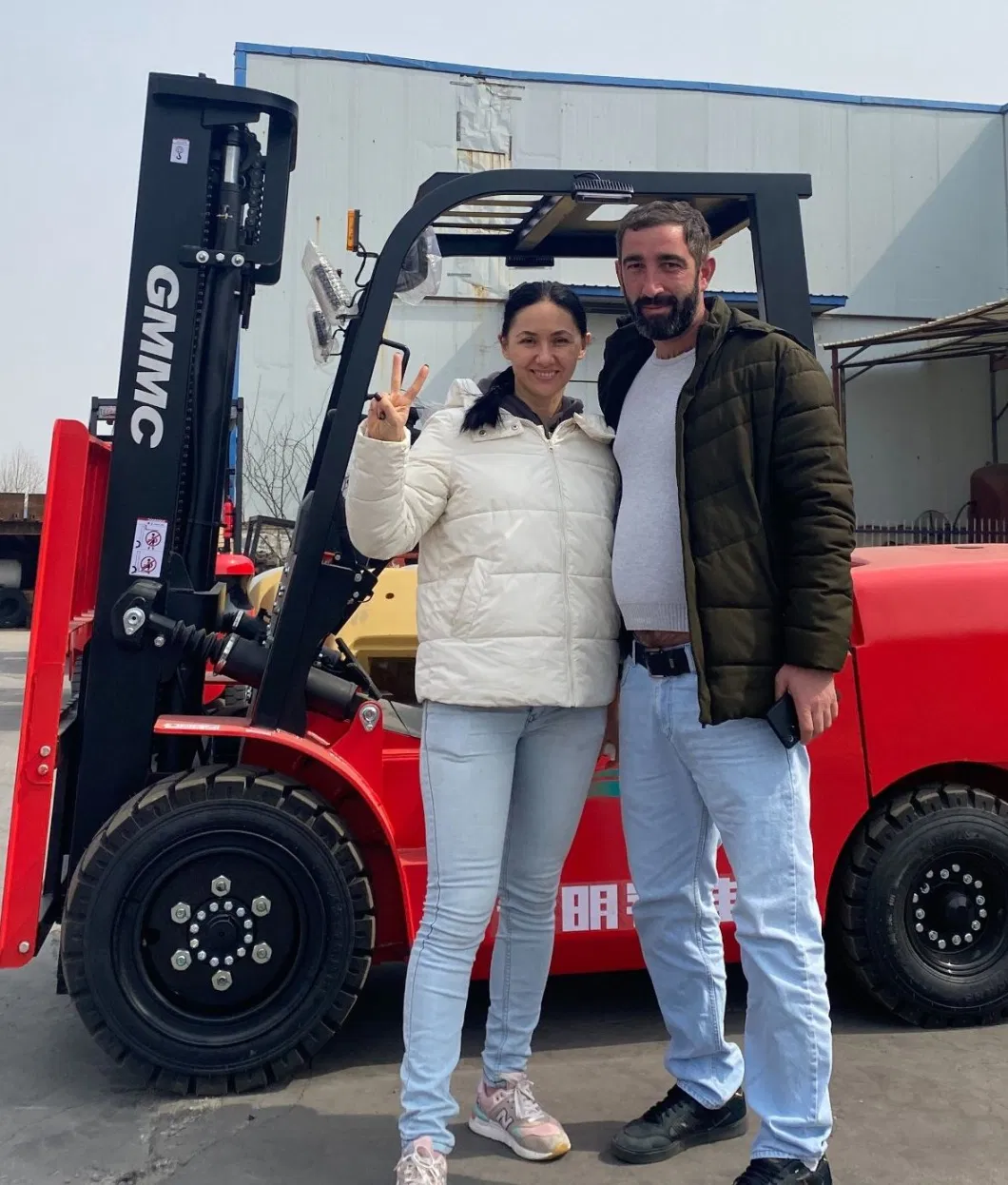 China 2.5ton Diesel CPC Clamp Forklift Truck Manufacturer CE EPA 3ton/ 3.2ton/ 4 Ton Clamp Attachment 4 Wheel Drives Forklifts 6ton 7ton