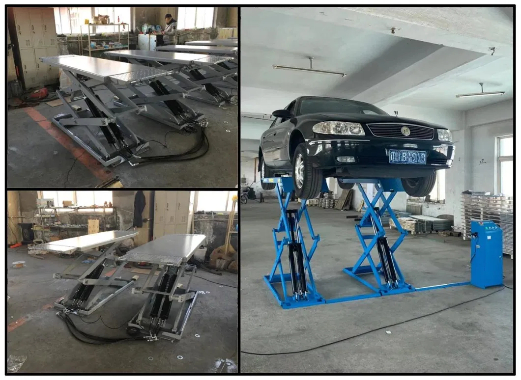 Xinlister 3500kg Ground Scissor Lift for Car Vehicle Equipment Scissor Lift