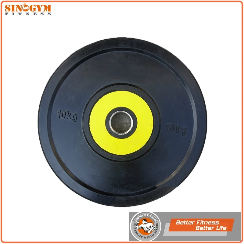 Dual Color Rubber Barbell Weight Plate Bumper Plate