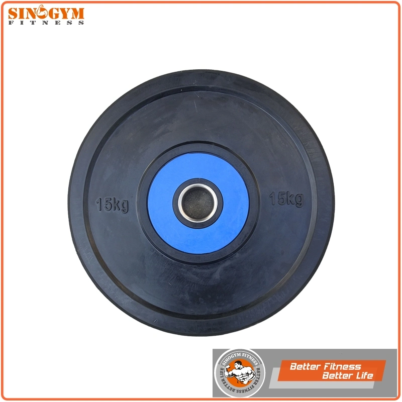 Dual Color Rubber Barbell Weight Plate Bumper Plate