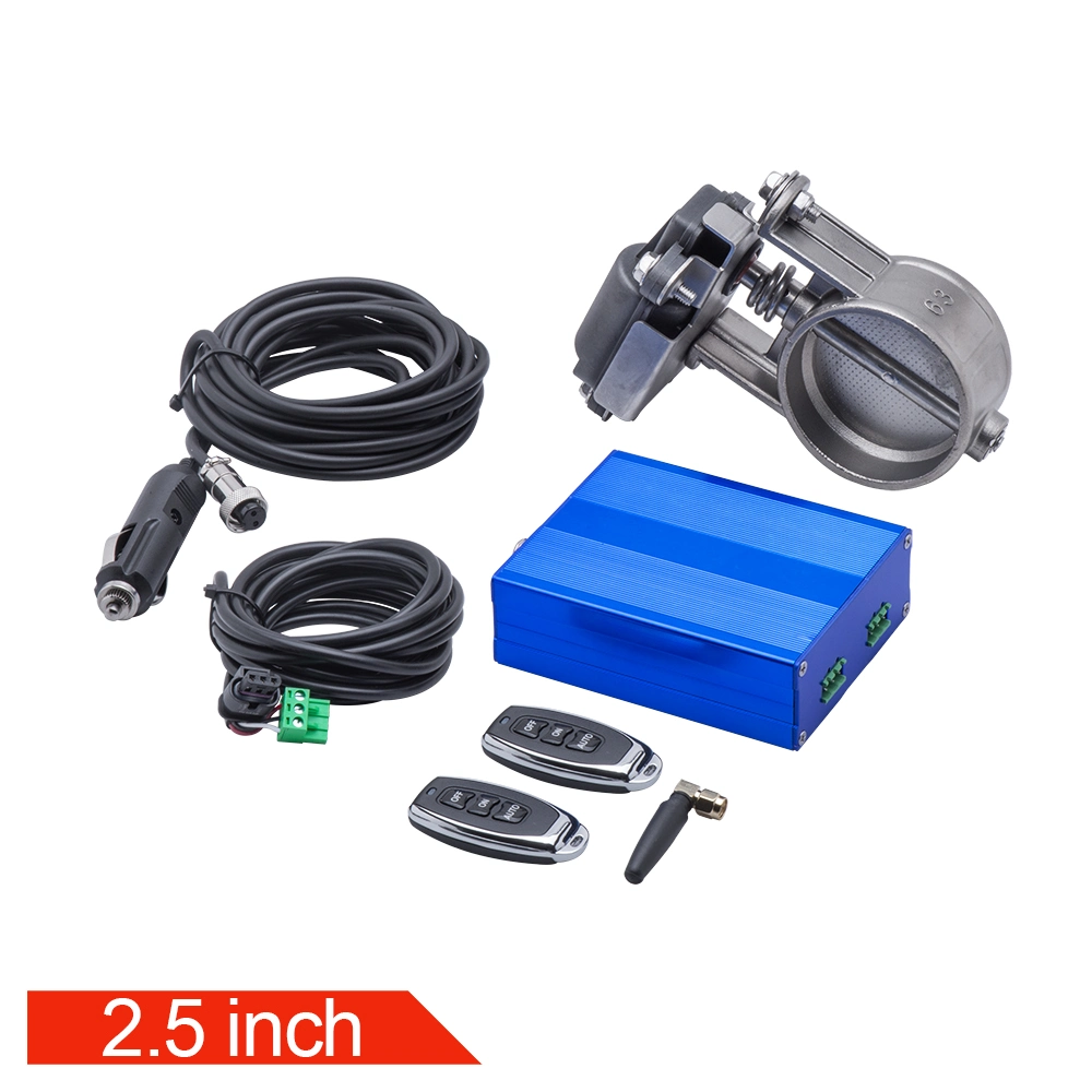 2&prime;&prime; 2.36&prime;&prime; 2.5&prime;&prime; 3&prime;&prime; Stainless Steel Electric Exhaust Valve with Fine-Tunable Remote Control Electric Switch Kit