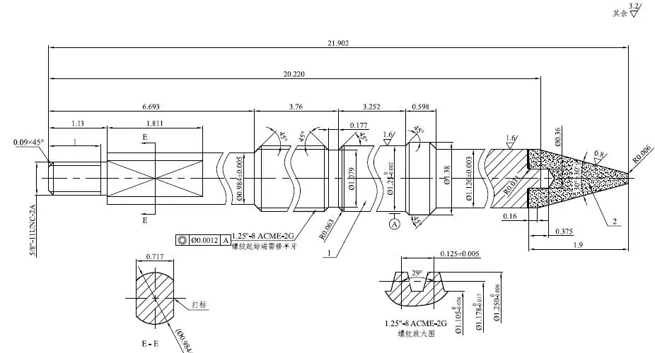 Choke Stem (TC +410SS) for 1502 Choke Valves