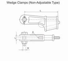 Ut U Bolt Clamp Wedge Strain Clamp for Ground Wire Pulling Hardware