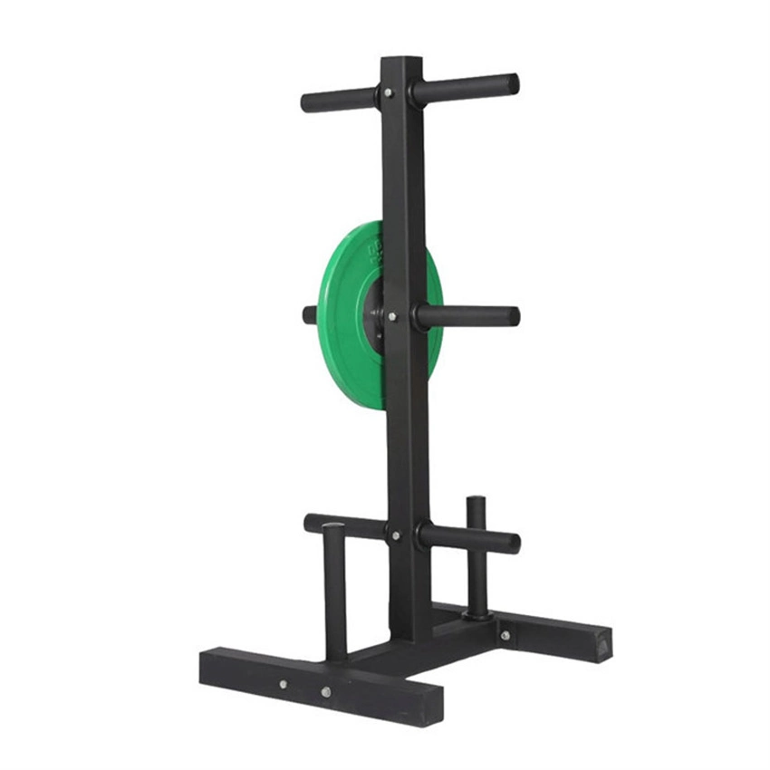 High Quality Gym Equipment Weight Lifting Plate Rack Multi-Functional Weight Plate Rack Barbell Bar Holder Cheap Wheel Barbell Stand