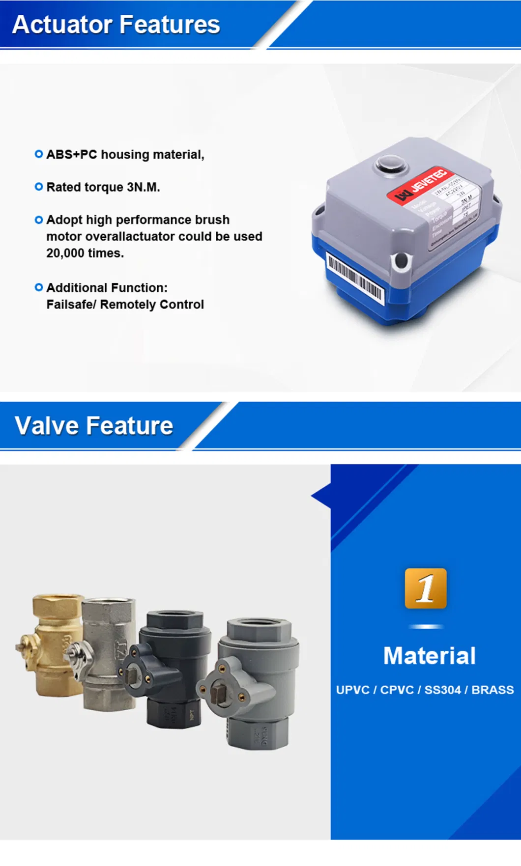 2way Electric Ppv Ball Valve DN15-DN300 T Type Float Ball Core