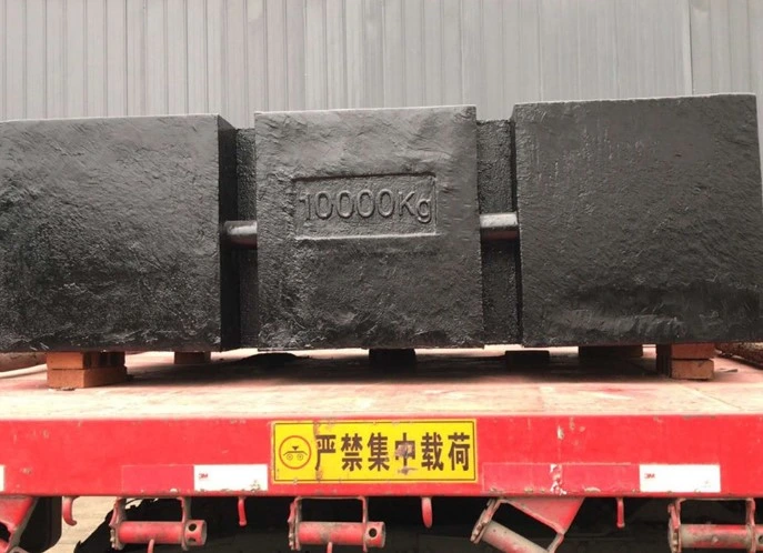 Pig Iron Casting Steel Pallet Counterweight for Truck Crane Excavator