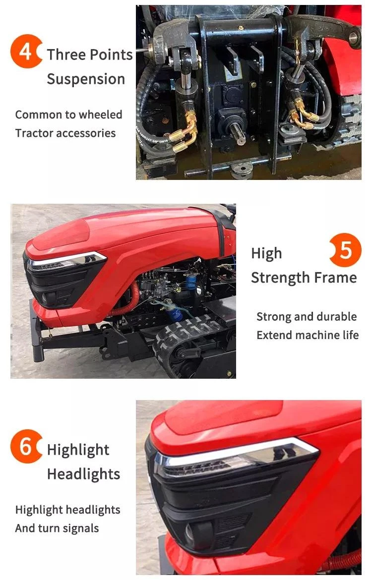 Discount Price 25HP Mini Crawler and Wheel Drive Tractor for Farm Garden