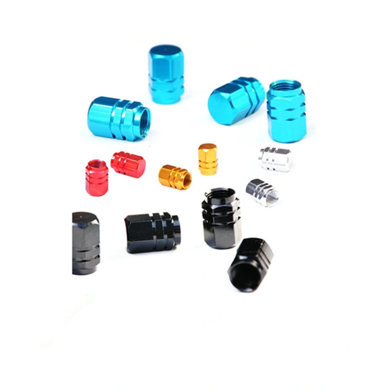 CNC Machining Parts Car Aluminium Color Tire Valve Cap