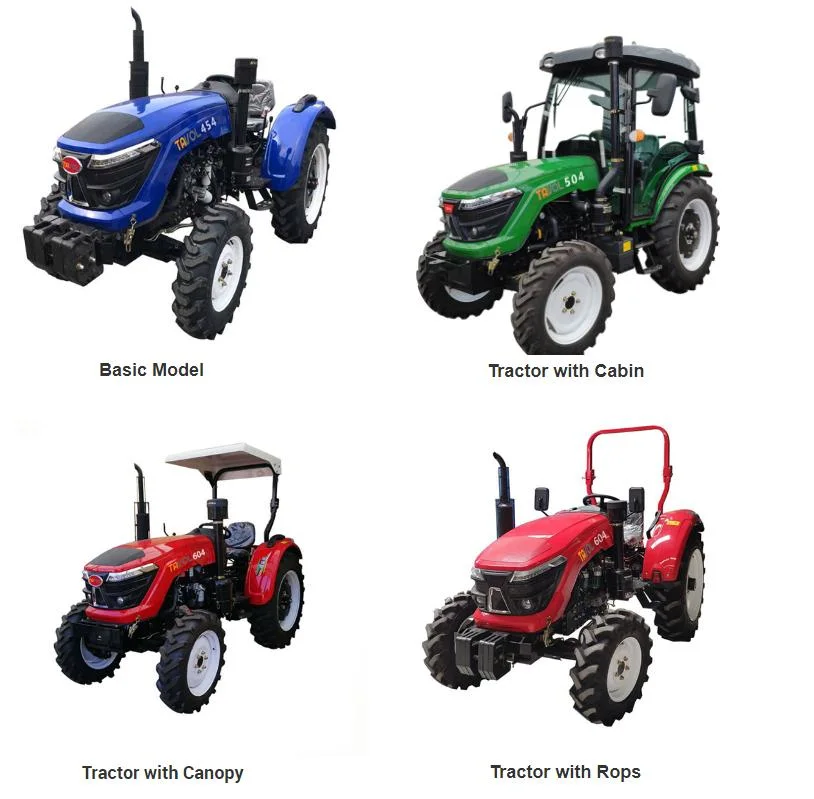 Comparative Price 70HP Garden Tractor with Front Loader Agriculture 4WD Farm Tractor for Sale