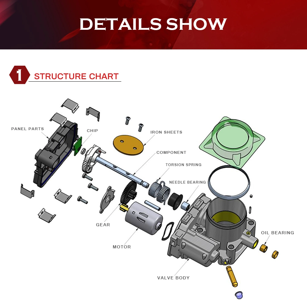 Wholesale Auto Parts Throttle Body Assembly DMD351817 Throttle Valve