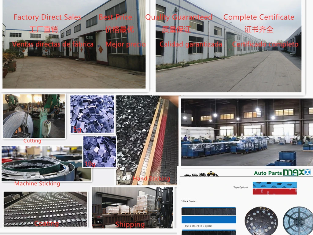 Qingdao Maxx Auto Parts Factory Supply Lead Free Fe Adhesive Wheel Balance Weights
