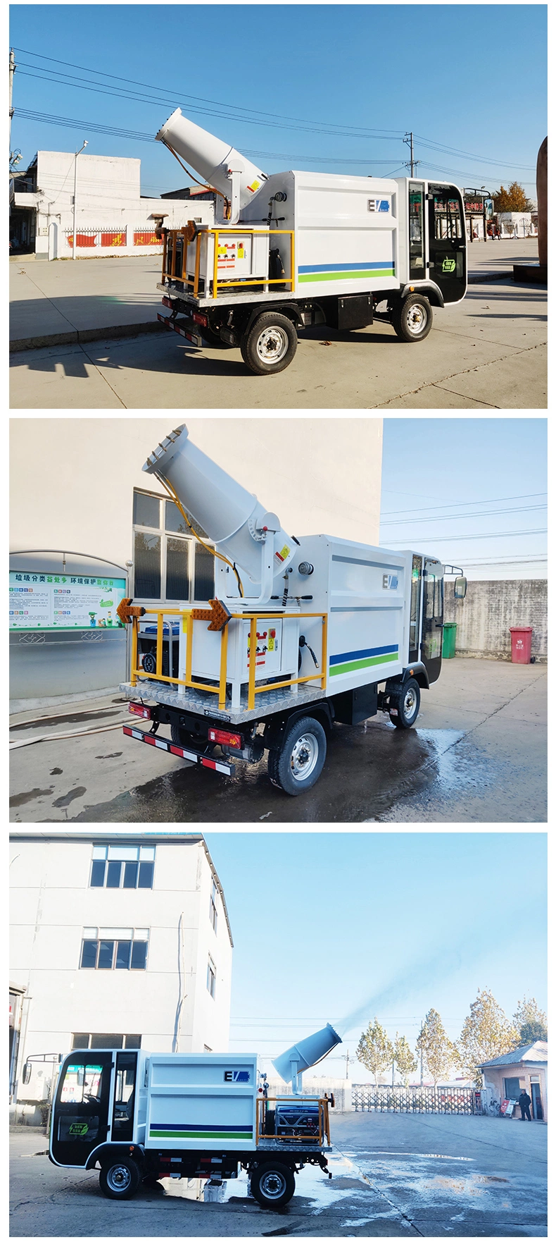 New Electric Power Truck for Sprinkling Street Road Cleaning Operation