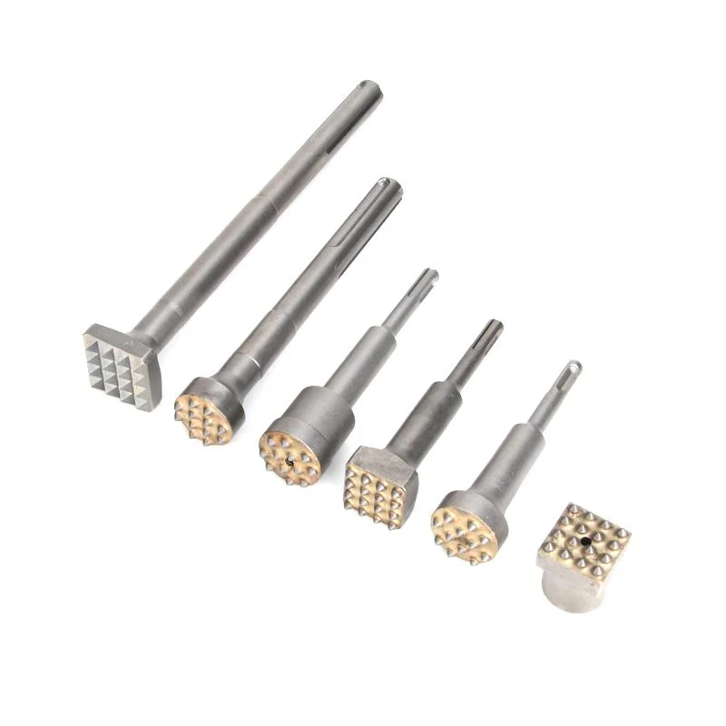 SDS Max 25 Tips Carbide Tip Plus Bush Head Hammer Chisel Bit with Alloy Tips Bushing Tools