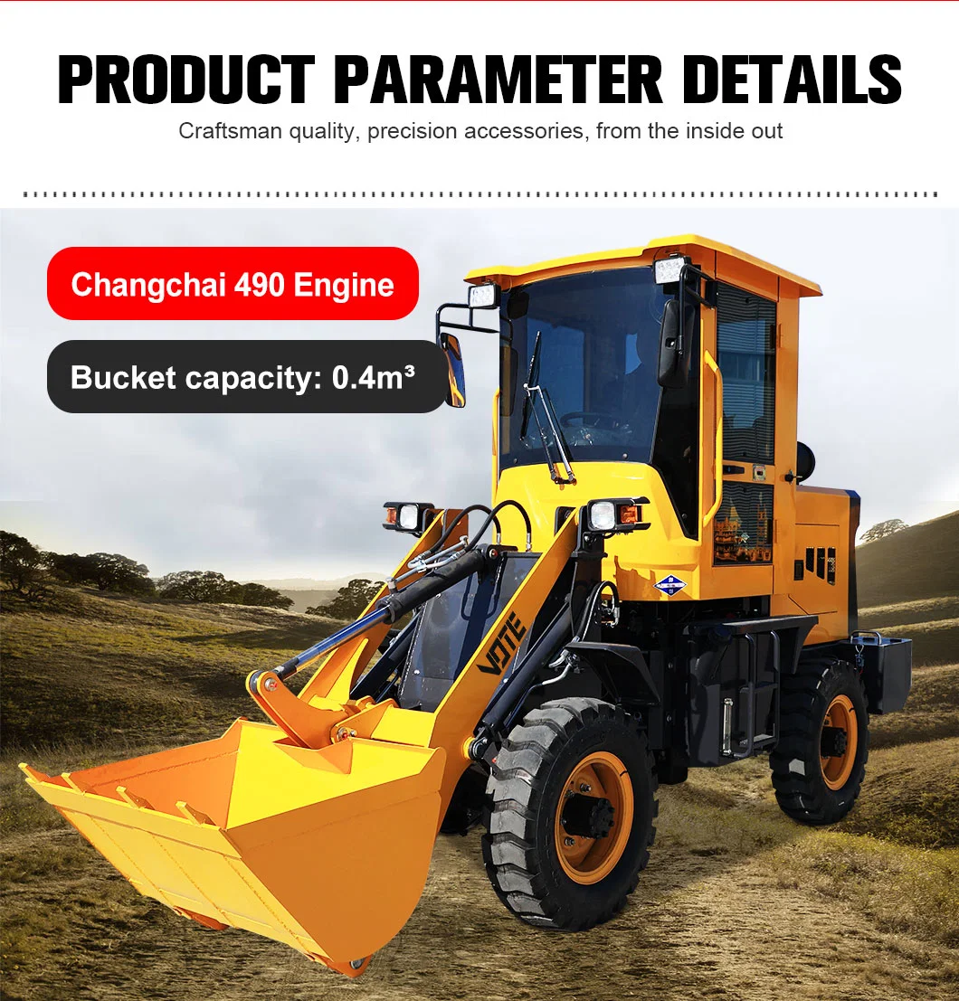 China Supplier Compact/Articulated/Multifunctional with CE/Euro 5 Engine Bucket/Fork/Attachments/Cab/Rops/Roll Bar 816 Mini Loader for Sales/Garden