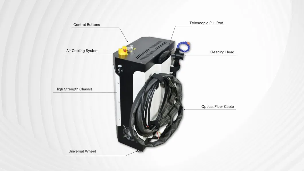 Portable Handheld Pulsed Laser Concrete Mill Removing Cleaning Rust Painting Removal Laser Clean Machine