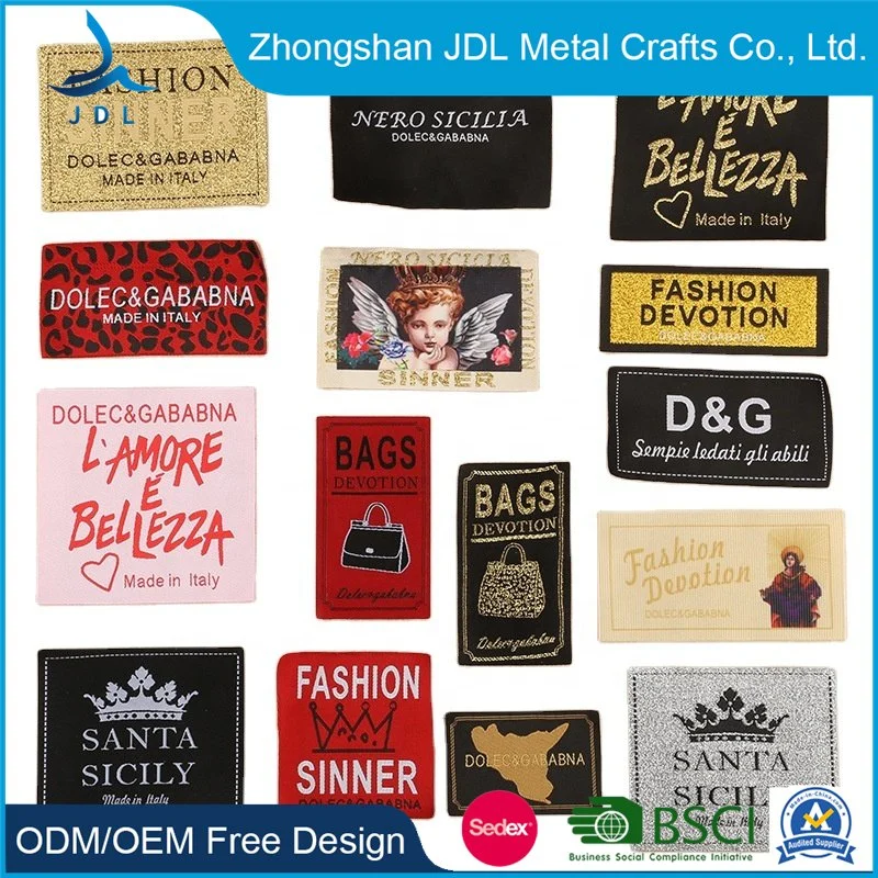 Wholesale Care Labels Logo Patch Sale Custom Craft Dye Sublimation Embroidery Leather PU Crest for Garments