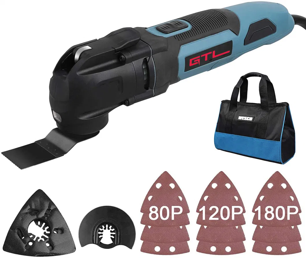 250W Multi Function Power Tools Oscillating Multitool Kit with 5&deg; Oscillation Angle (MFT001)