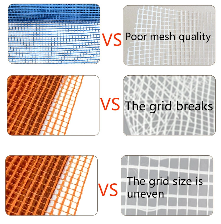 Orange White Glass Fiber Mesh Fireproof Waterproof Alkali Resistant
