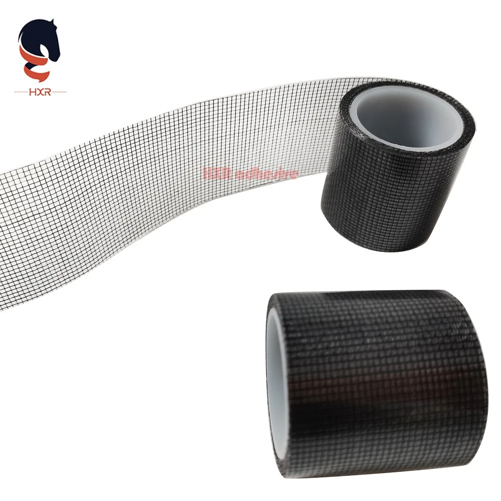 Black Summer Anti-Mosquito Door Tent Net Window Screen Repair Fiberglass Self Adhesive Tape