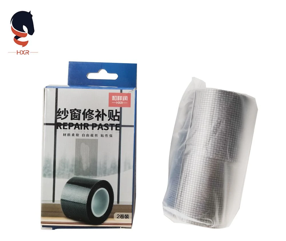 Black Summer Anti-Mosquito Door Tent Net Window Screen Repair Fiberglass Self Adhesive Tape