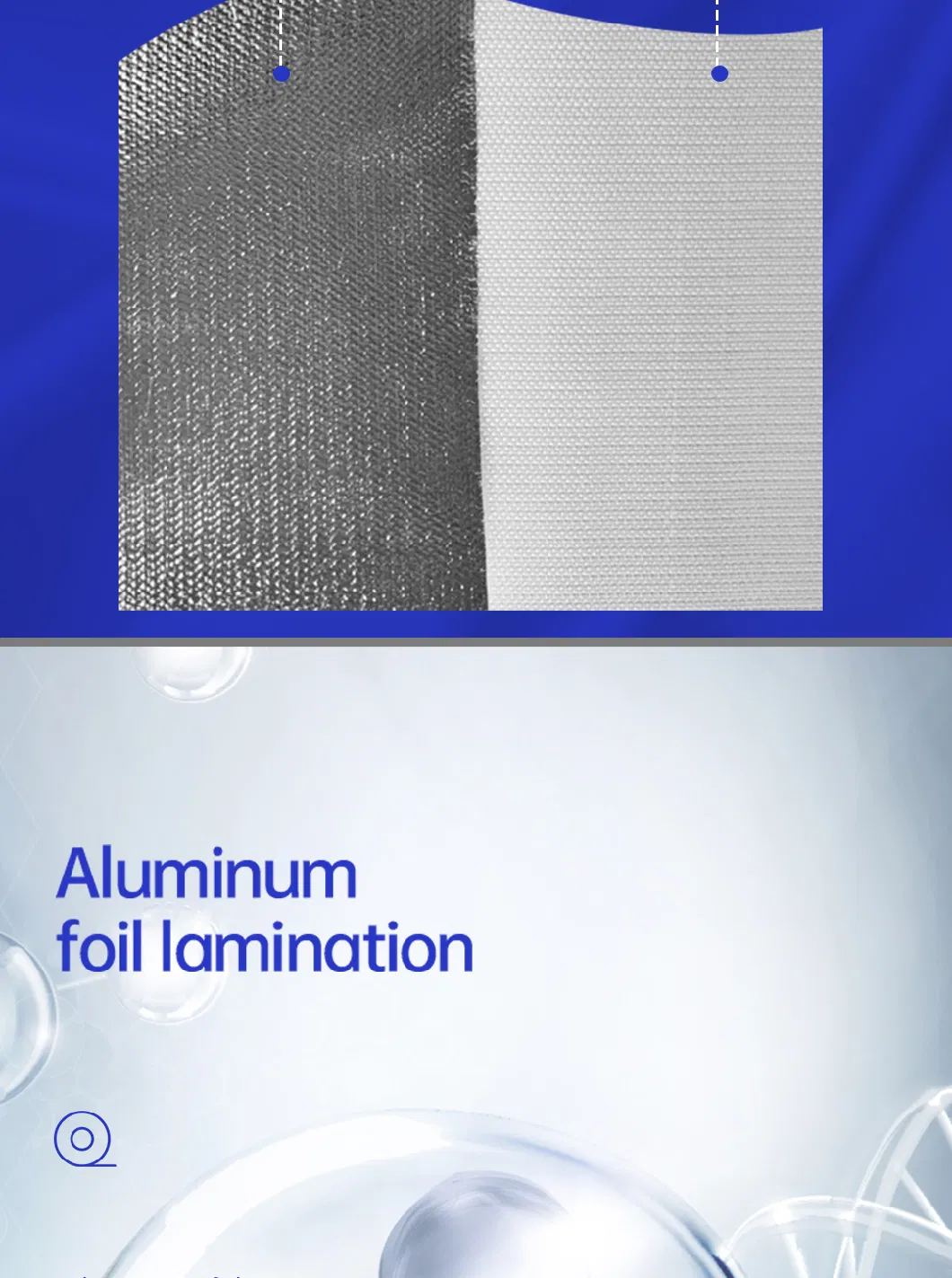 Waterproof/Fireproof Thermal Insulation Heat Resistant Glass Fiber Cloth Aluminum Foil Laminated Coated Fiberglass Fabric