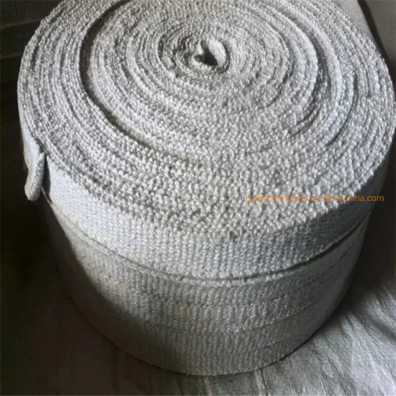 Refractory Thermal Insulation Ceramic Fiber Wool Wire Backing Seal Tape for Fire Cooking Ovens Door Sealing with Ss Steel Wire Aluminium Al Foil